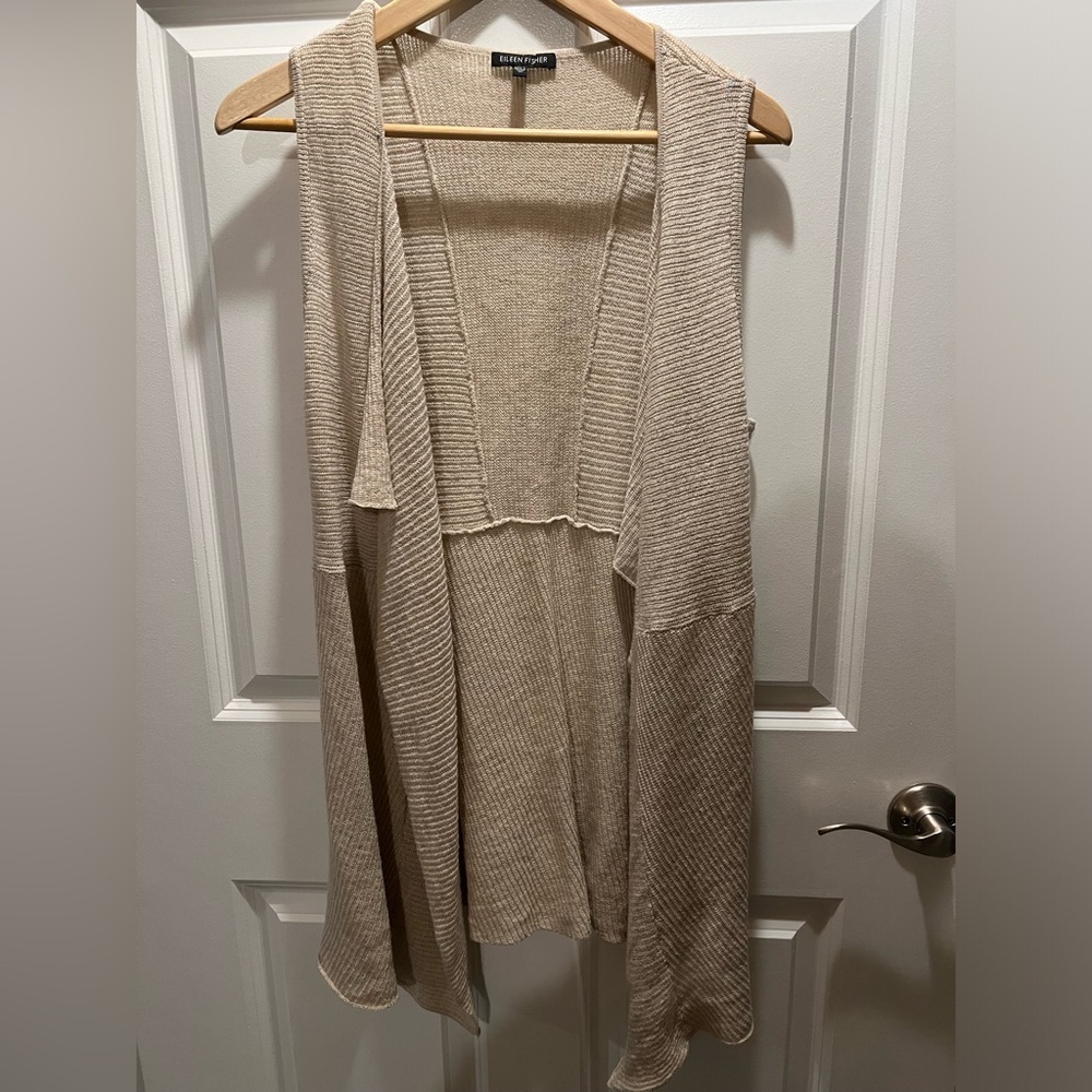 Eileen Fisher Italian Sweater Cardigan‎ Vest Size Medium
